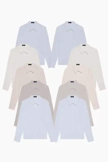 10 Shirt Bundle – Women’s Cotton Shirt, Dry Cleaned & Hung