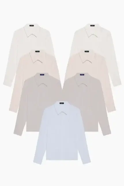 Women’s Cotton Shirt Dry Cleaning Bundle – 7 Shirts