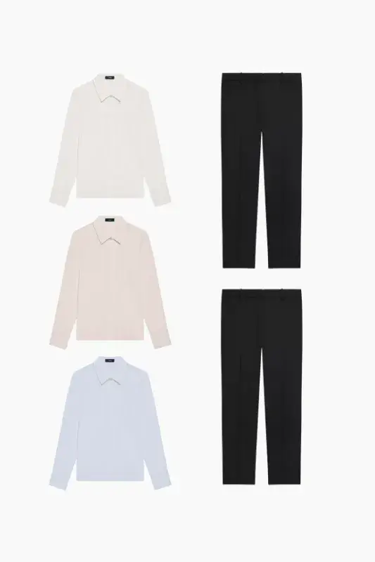 Mixed Bundle Dry Cleaning - 3 Women's Cotton Shirts & 2 Cotton Trousers Mixed Bundle Dry Cleaning - 3 Women's Cotton Shirts & 2 Cotton Trousers