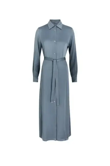 LAVE_Dry Cleaning for Satin Midi Shirt Dresses