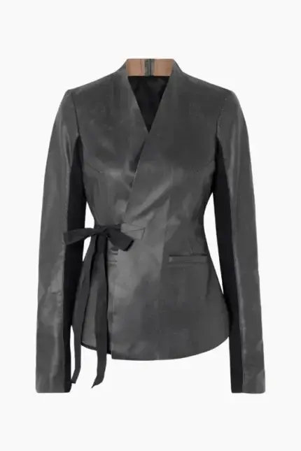 Women's Leather Wrap Jacket Cleaning - Luxury Dry Cleaning Service
